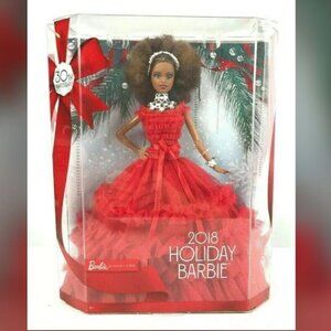 2018 Holiday Barbie African American 30th Anniversary * Box Wear * NRFB